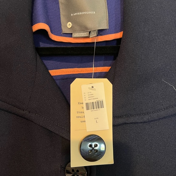 Anthropologie Wellesley Pleated Peacoat - Picture 4 of 5